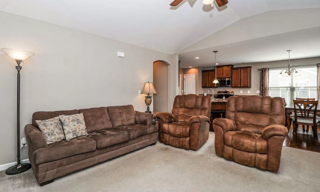 Living room with open floor plan - 452 Bowers Rd