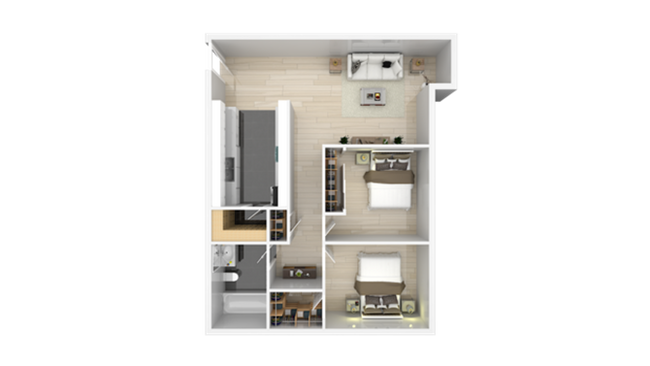 Floorplan - Skyline Heights Apartments