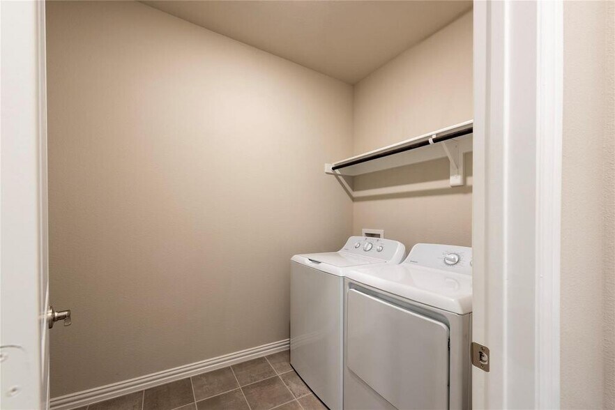 Laundry room with washer and dryer - 1109 Birchwood Ln