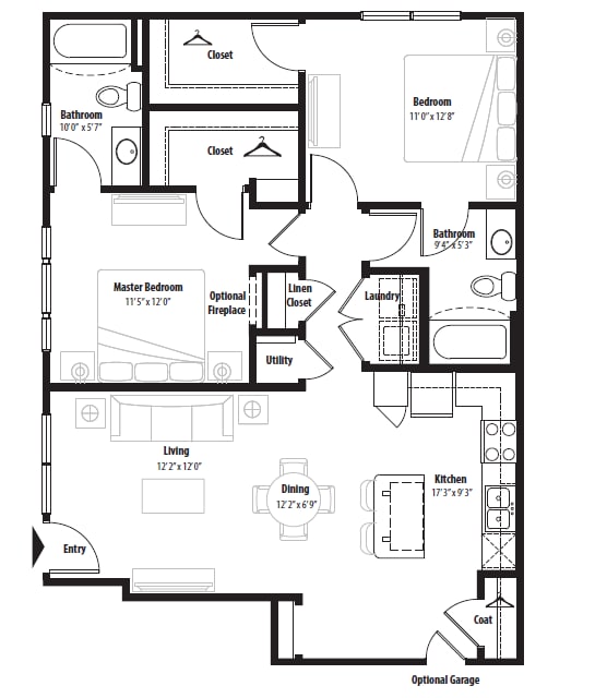 Floorplan - Springs at Egan Drive