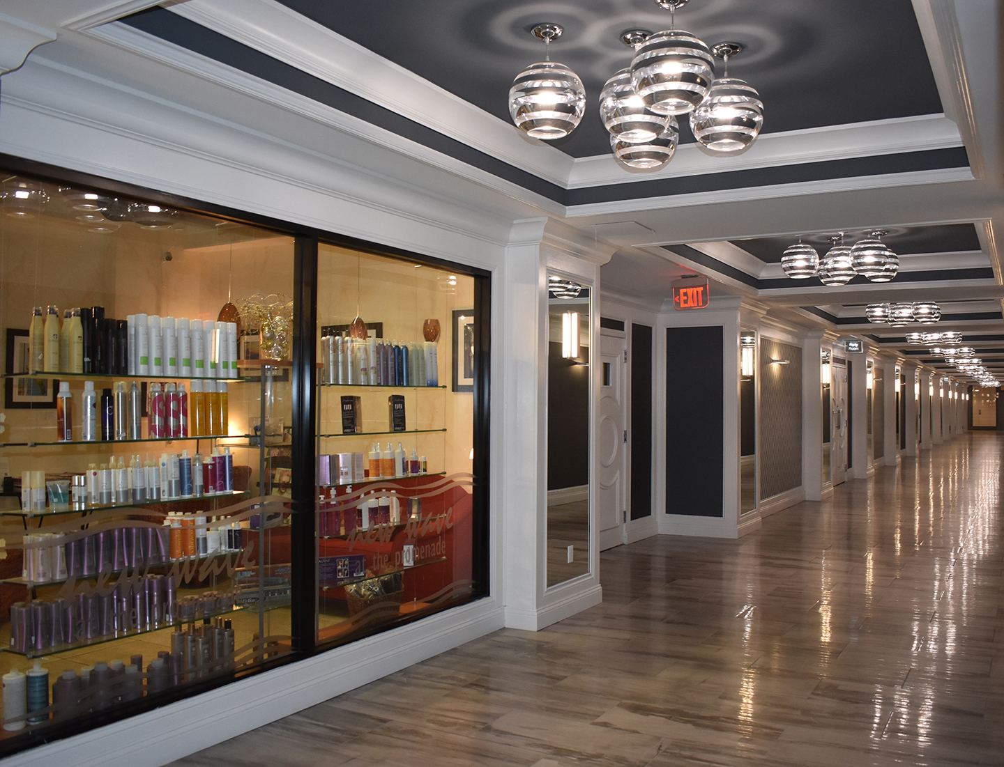 Beauty salon and the Arcade hallway - 5225 Pooks Hill Rd