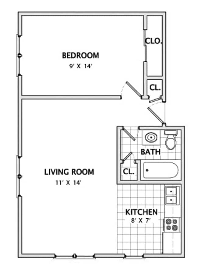 Floorplan - State Street Apartments