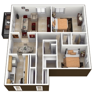 2BR/2BA - Park East Knowles