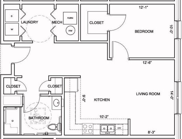 Floorplan - Morton School Senior Apartments