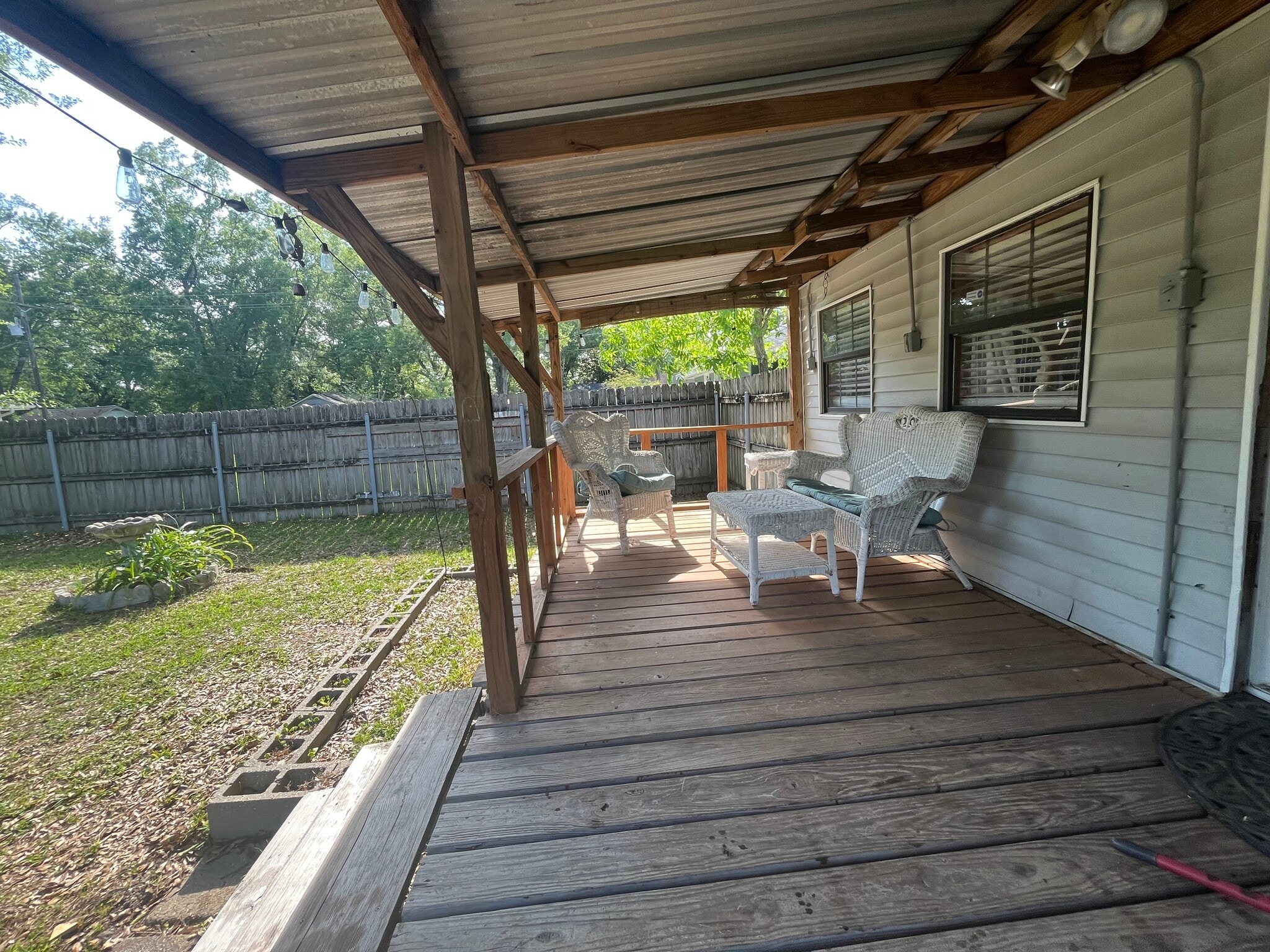 Rear porch - 1407 W Church St