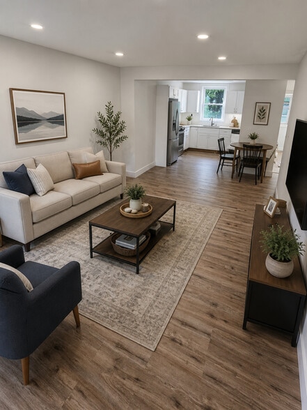 28 Vernon Unit 1 Mock Photo Living Room/Kitchen - 28 Vernon Ter