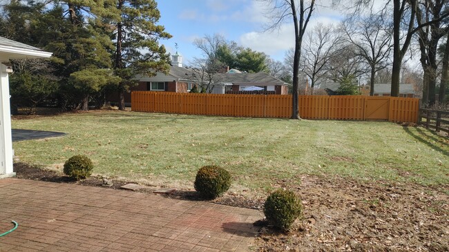 Backyard view from Bedroom 1 - 6934 Winding Way