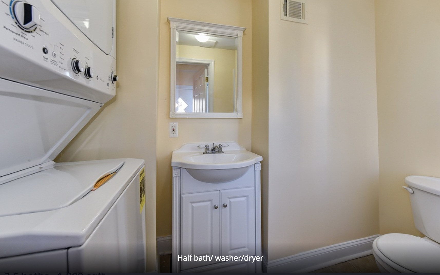 Powder room + full size washer dryer - 1216 Florida Ave NE