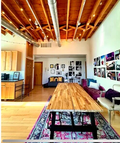 Open living room and dining room - 712 S 2nd St