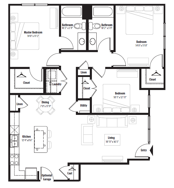 Floorplan - Springs at Egan Drive