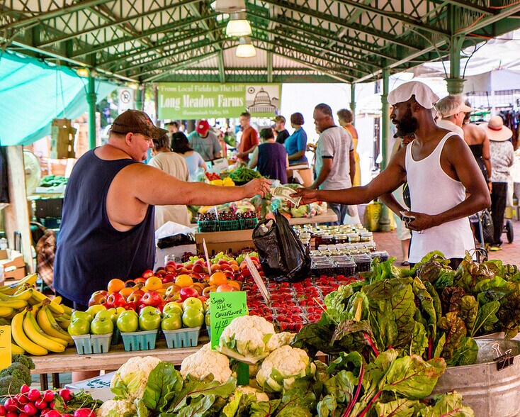 Fresh food farmer's market, every weekend at Eastern Market - only a few blocks away. - 237 11th ST SE