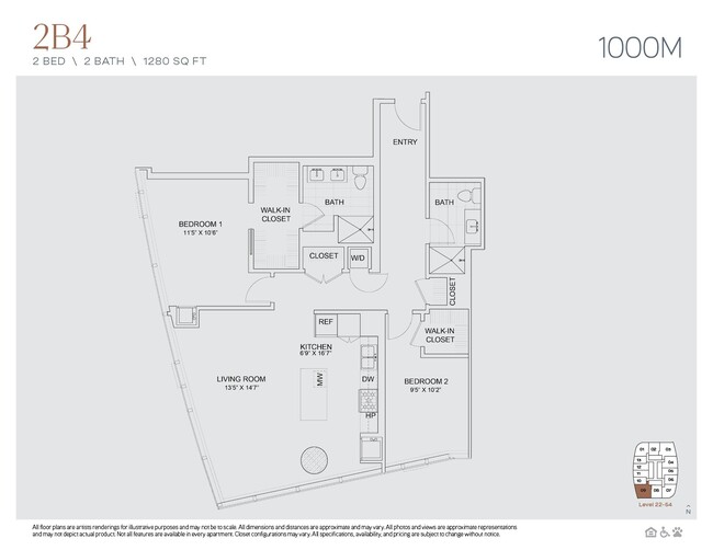 Floorplan - 1000M