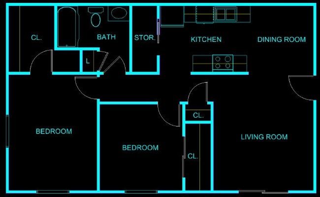 2BR/1BA - Richmond Green Apartments