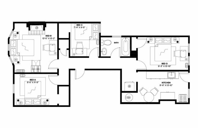 Building Photo - Room in Shared 4 bed/1 bath home