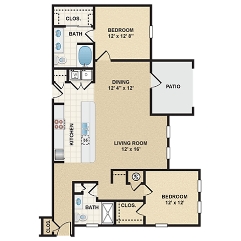 Floorplan - Stonepost Ranch Apartment Homes