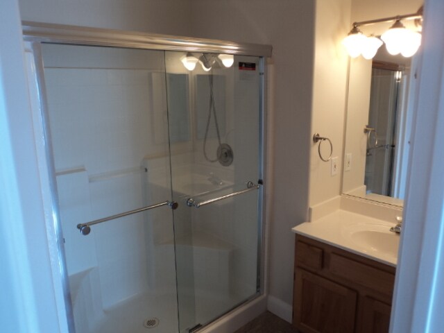 Bthroom #1 shower and vanity - 738 Hardy Way