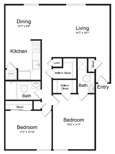 Floorplan - One80 Watkins Mill