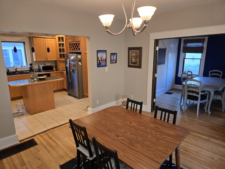 view from kitchen and bonus room from dining room - 407 N Arsenal Ave