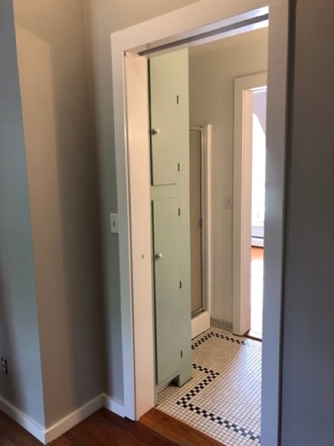 Storage in bathroom 2 - 273 Brackett St