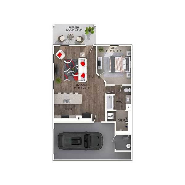 Floorplan - Reatta Ranch Apartments