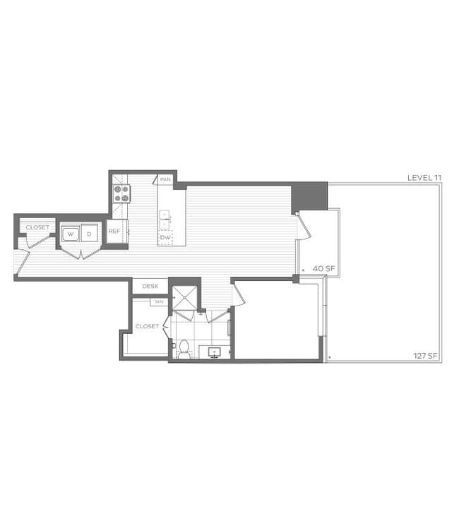 D - 1 Bedroom / 1 Bath - Hanover Brazos Street