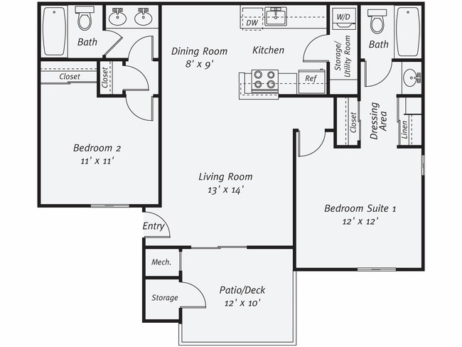 Floorplan - eaves Fremont