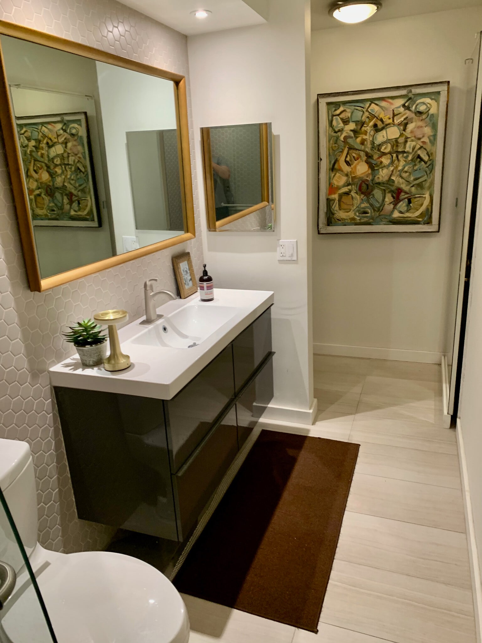 Wall mounted vanity - 1100 N Shore Dr NE