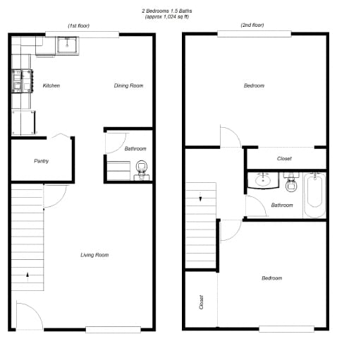 Floorplan - Campbell Plaza Apartments
