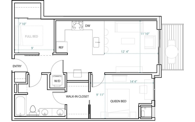 Floorplan - Solhavn Apartments