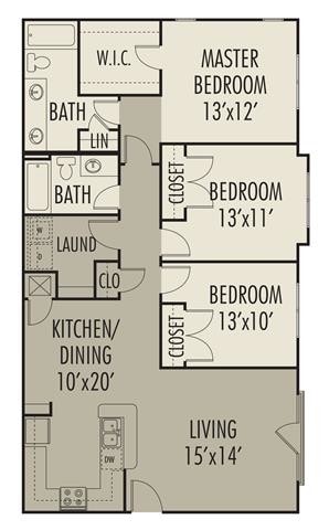 Floorplan - Gateway Park Apartments
