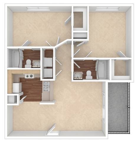 Floorplan - Abbotts Creek Apartments