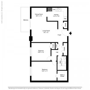 2BR/1BA - Tower In The Park
