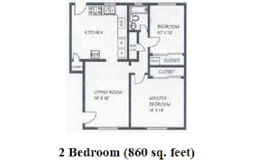 2BR/1BA - Harmony Grove Apartments