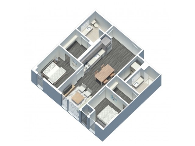 2 Bedroom 2 Bathroom - The Western