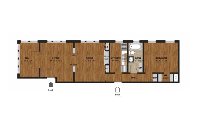 Floorplan - Lagoon Apartments