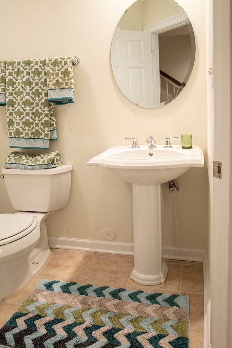 Lower Level Half Bath - 1114 Hyde Ln
