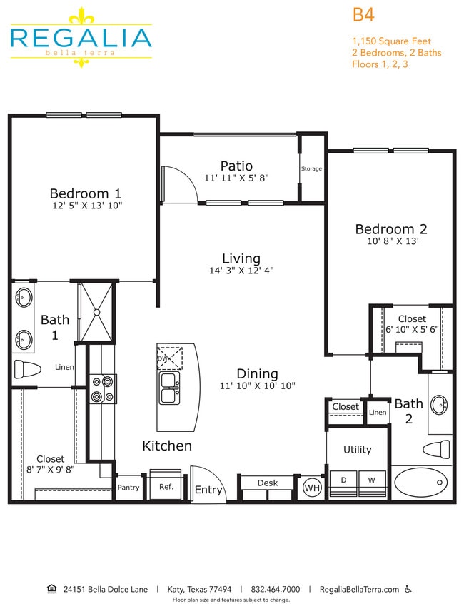 Floorplan - Regalia Bella Terra apartments