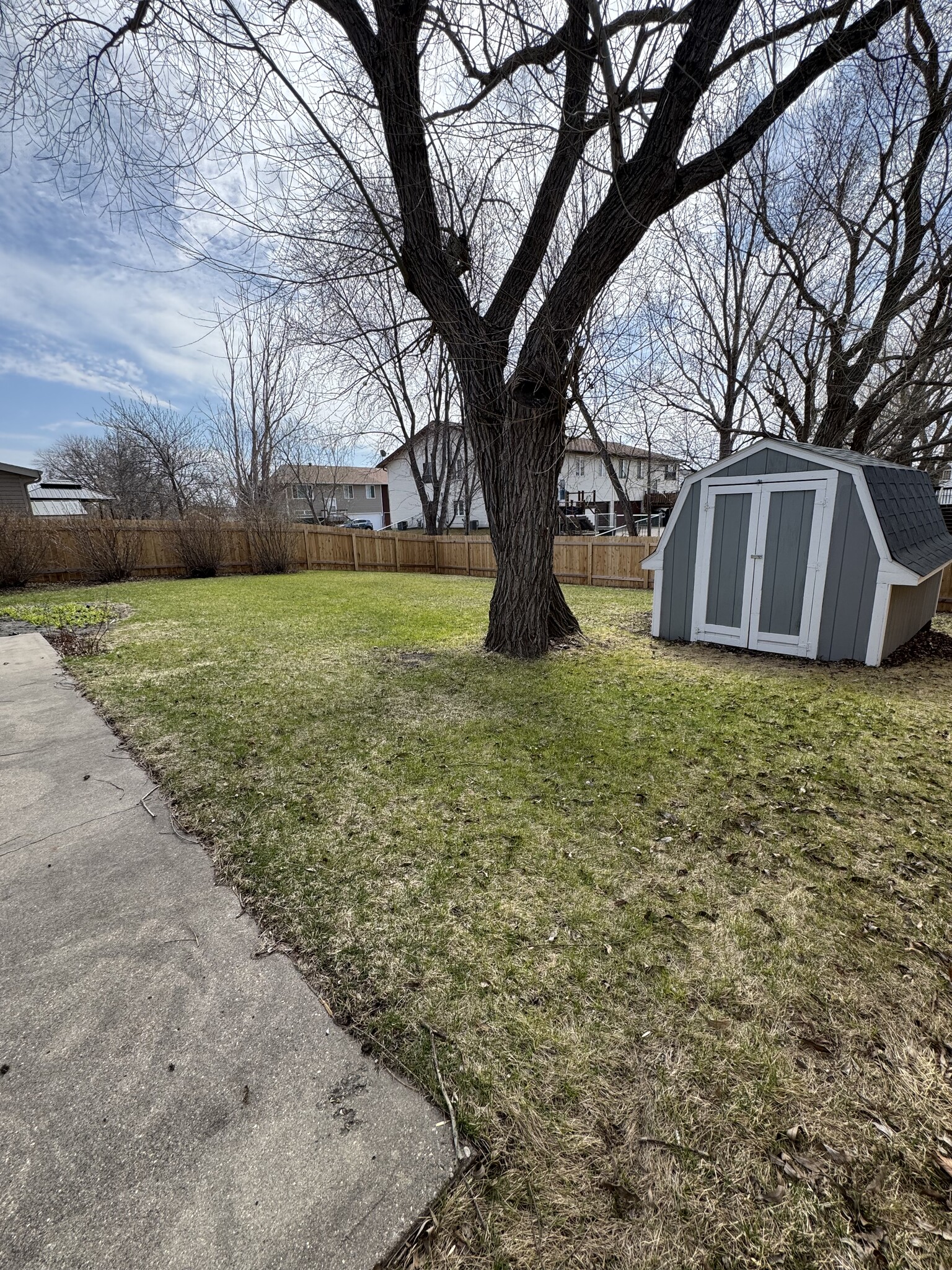 Back yard with shed - 825 11th Ave W