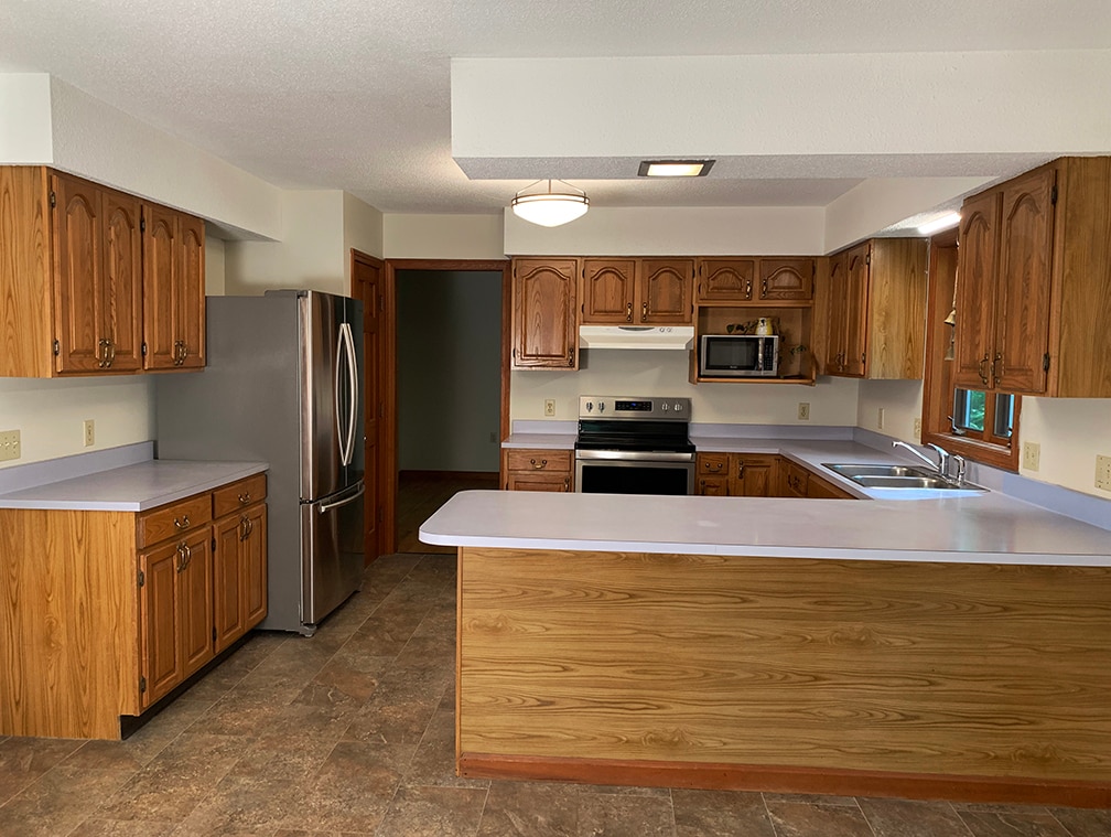Kitchen looking into Dinning Room - 146 Fern Rd