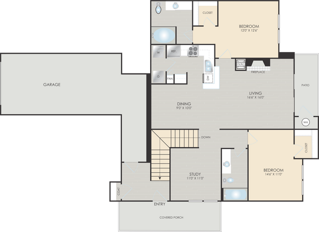Floorplan - Park Place Apartments