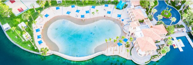 Lagoon Pool w/ sand beach - 7932 Lakepoint Cir