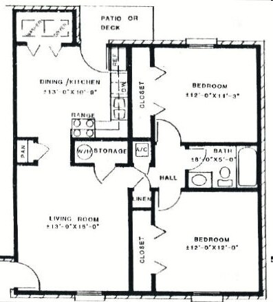 2BR/1BA - Arbor Park