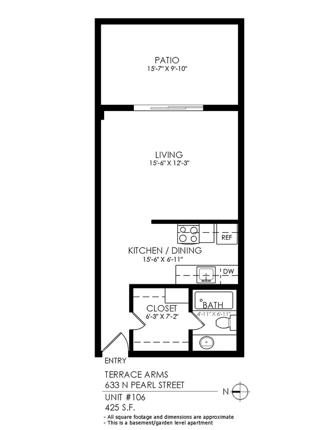 Floorplan - Terrace Arms Apartments