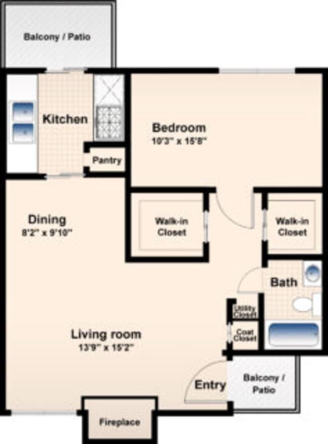 Floorplan - Whitehall Apartments
