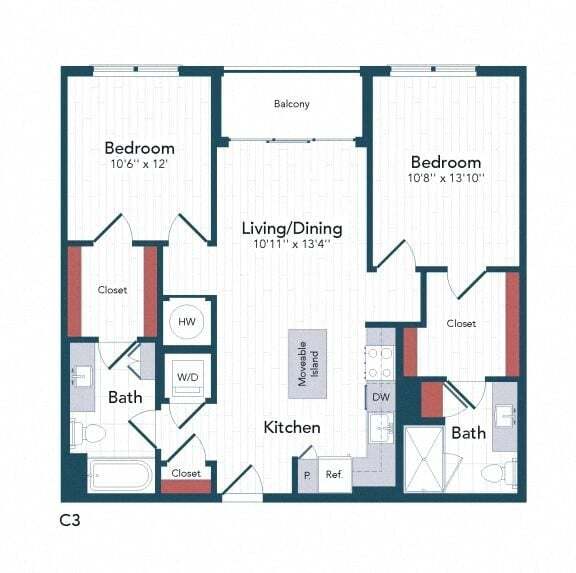 Floorplan - Harwood Flats