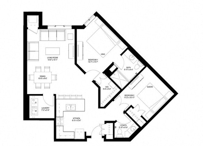 Floorplan - The Legends of Woodbury 55+ Apartments