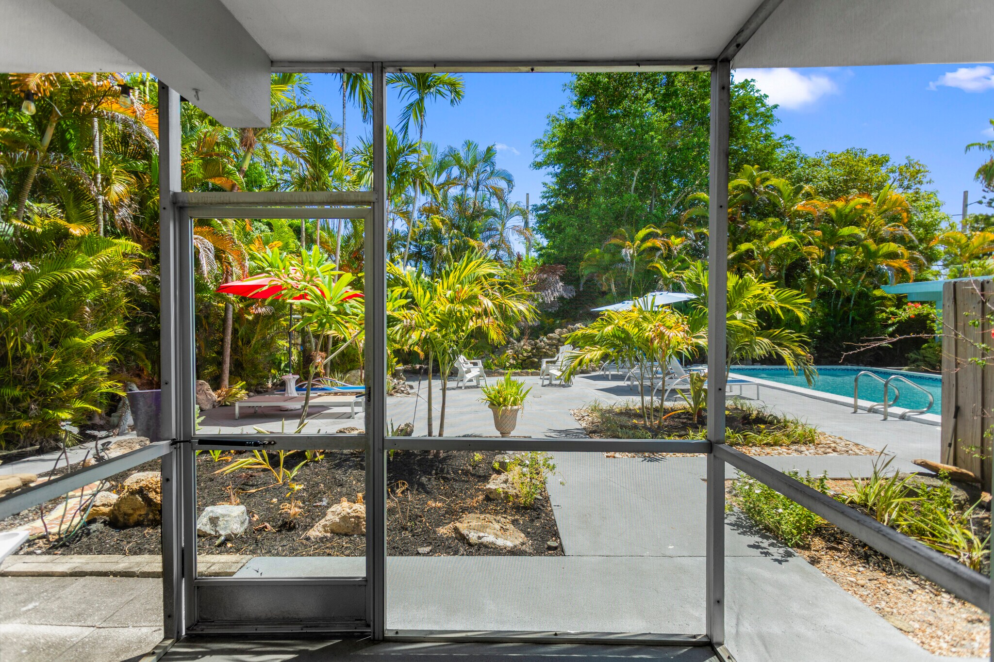 View from Private Screen In Porch - 630 NE 37th St