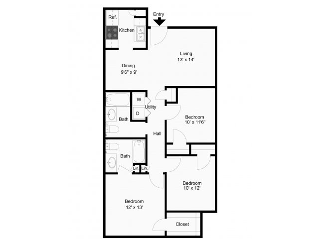 Floorplan - McKinney Park Apartments