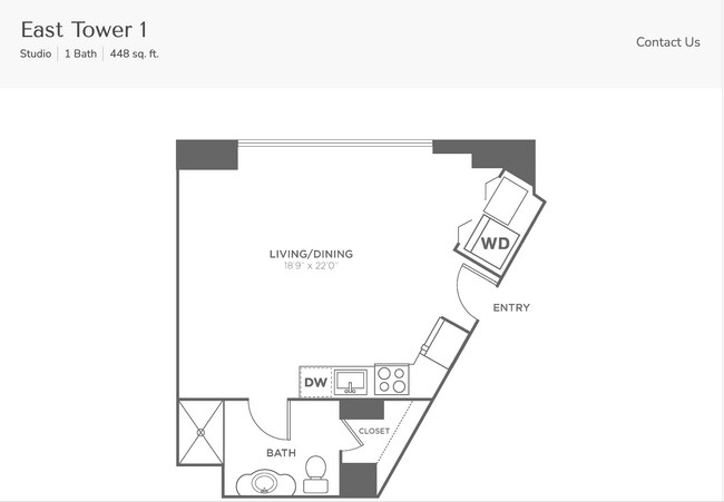 Floorplan - Residences at 1 Brown