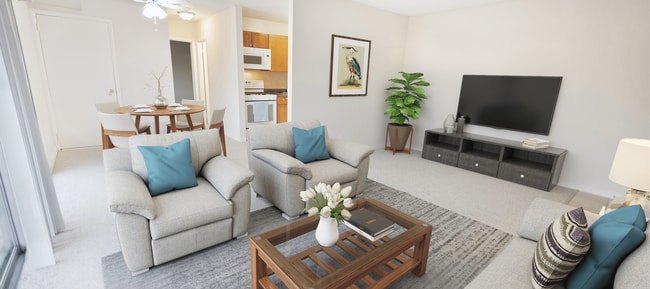 Living Room Staged - Carriage Hill
